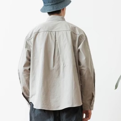 Áo Sơ Mi Nam Dáng Rộng Phong Cách Retro Nhật Bản