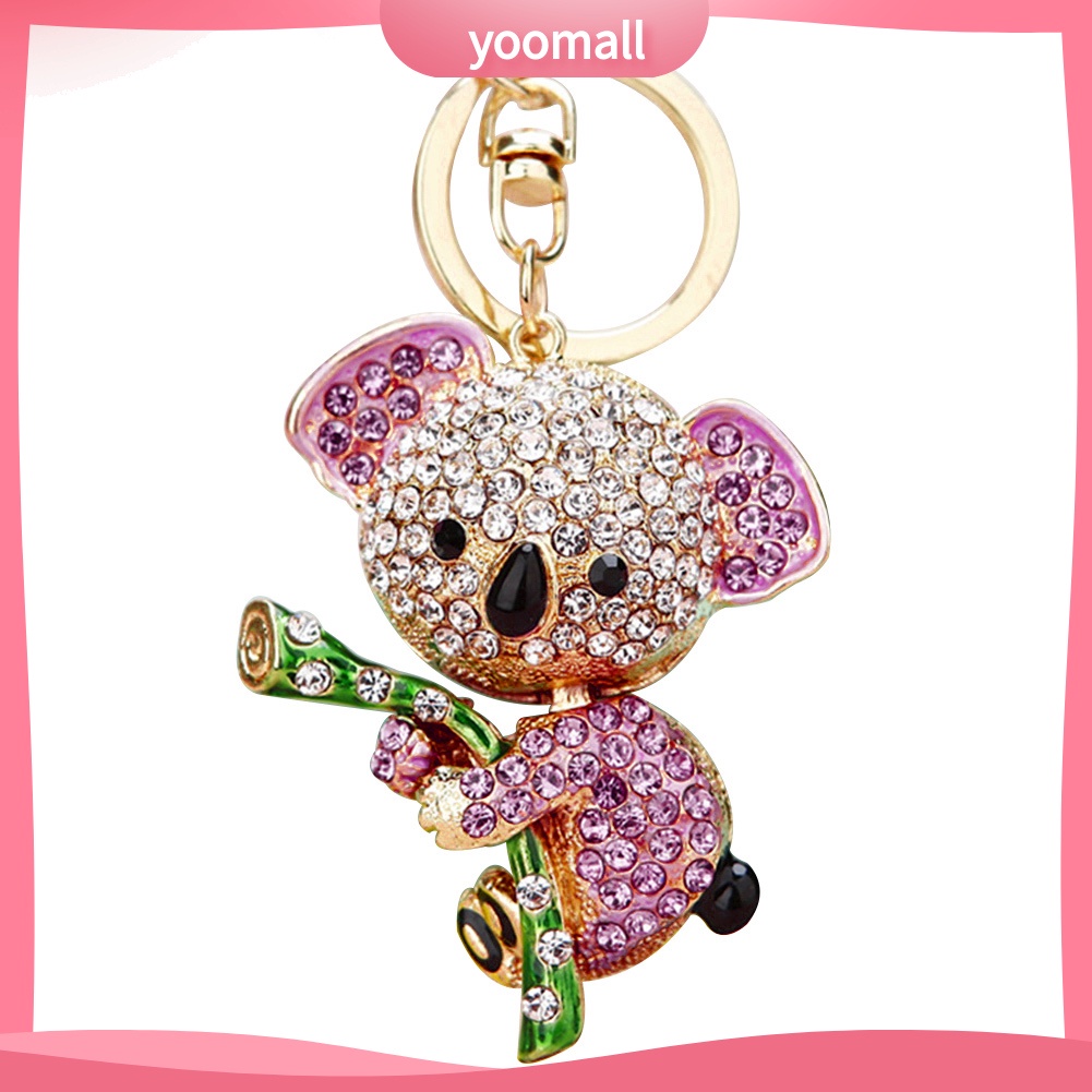 Móc Khóa Hình Gấu Koala Đính Đá Dễ Thương