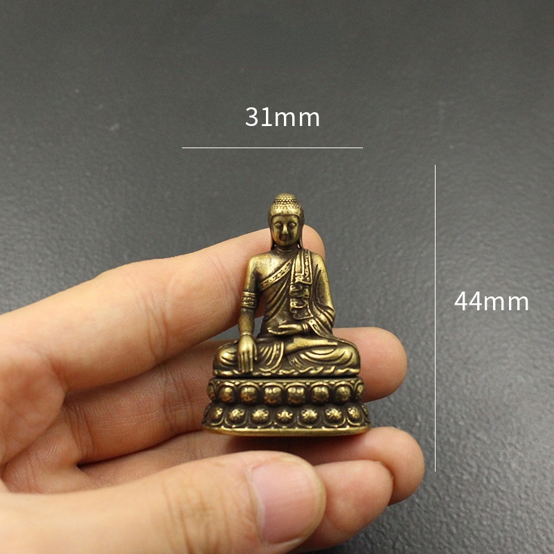 Mô Hình Tượng Phật Bằng Đồng Thau Trang Trí Bàn Làm Việc
