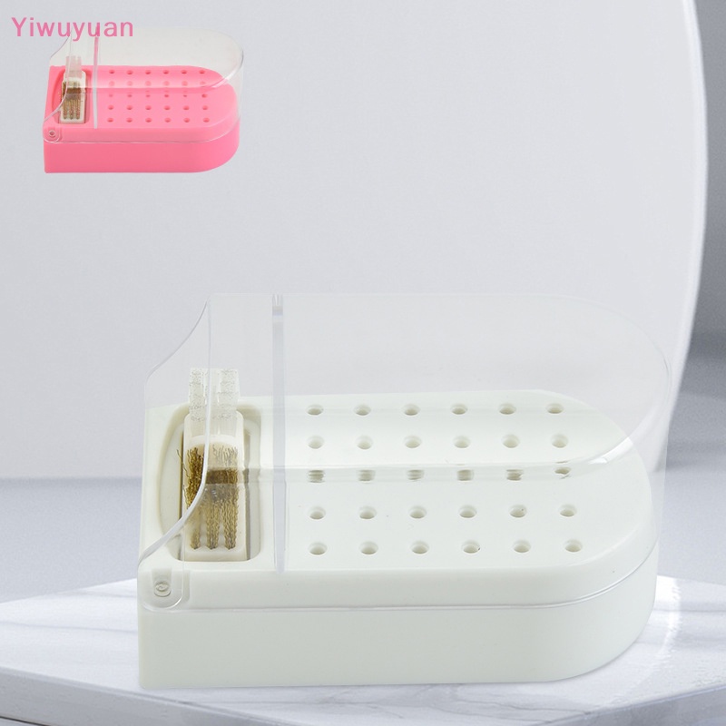 Giá Đỡ Mũi Khoan / Đầu Mài Móng Tay 2 Trong 1 30 Lỗ Chống Bụi Sắp Xếp Gọn Gàng Mới