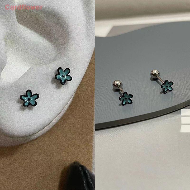 1 Đôi Khuyên Tai Hình Xoắn Ốc Đính Hoa Sơn Dầu Thời Trang Cho Nữ