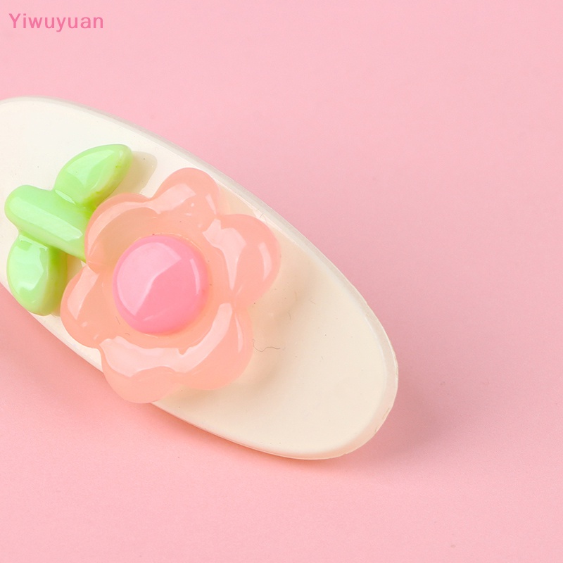 < Yiwuyuan > Kẹp Tóc Hình Hoa Tulip Hoạt Hình Màu Be Hồng Sáng Tạo Thiết Thực Cho Bé Gái Mới