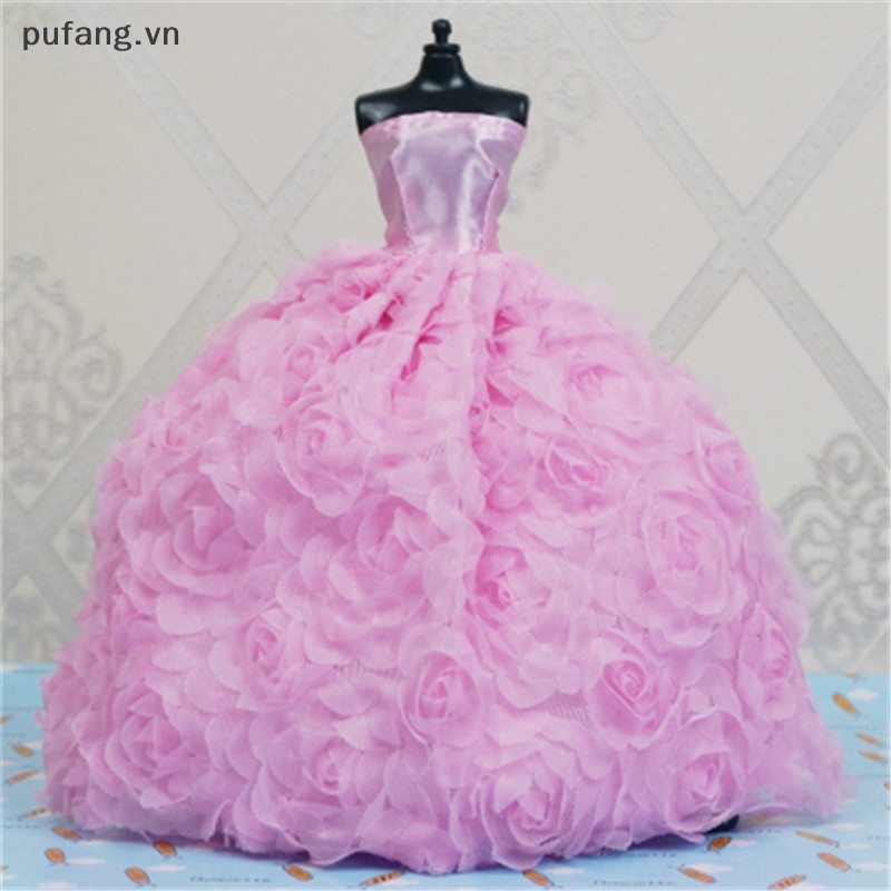 Váy Cưới Cho Búp Bê Công Chúa pufang