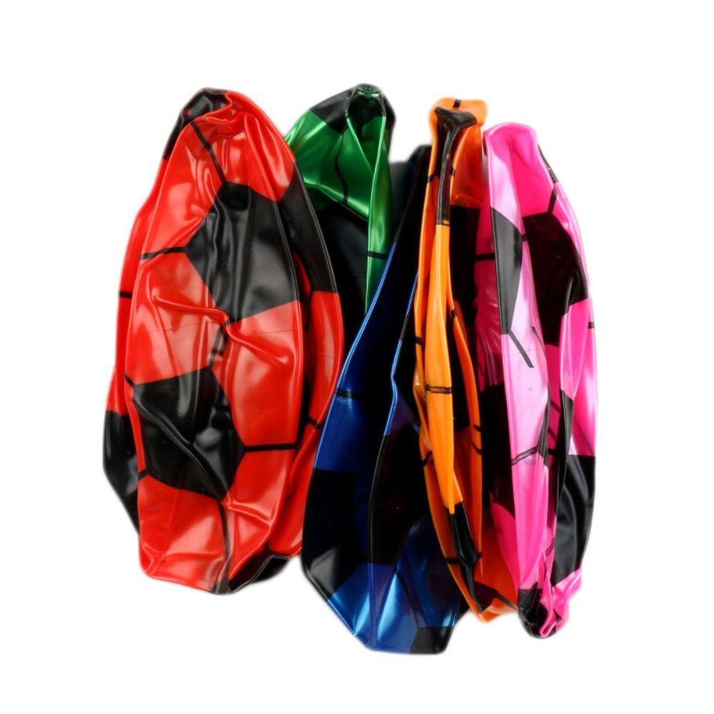 Quả Bóng Đá Bơm Hơi Bằng PVC Mềm Co Giãn 22cm Màu Sắc Ngẫu Nhiên