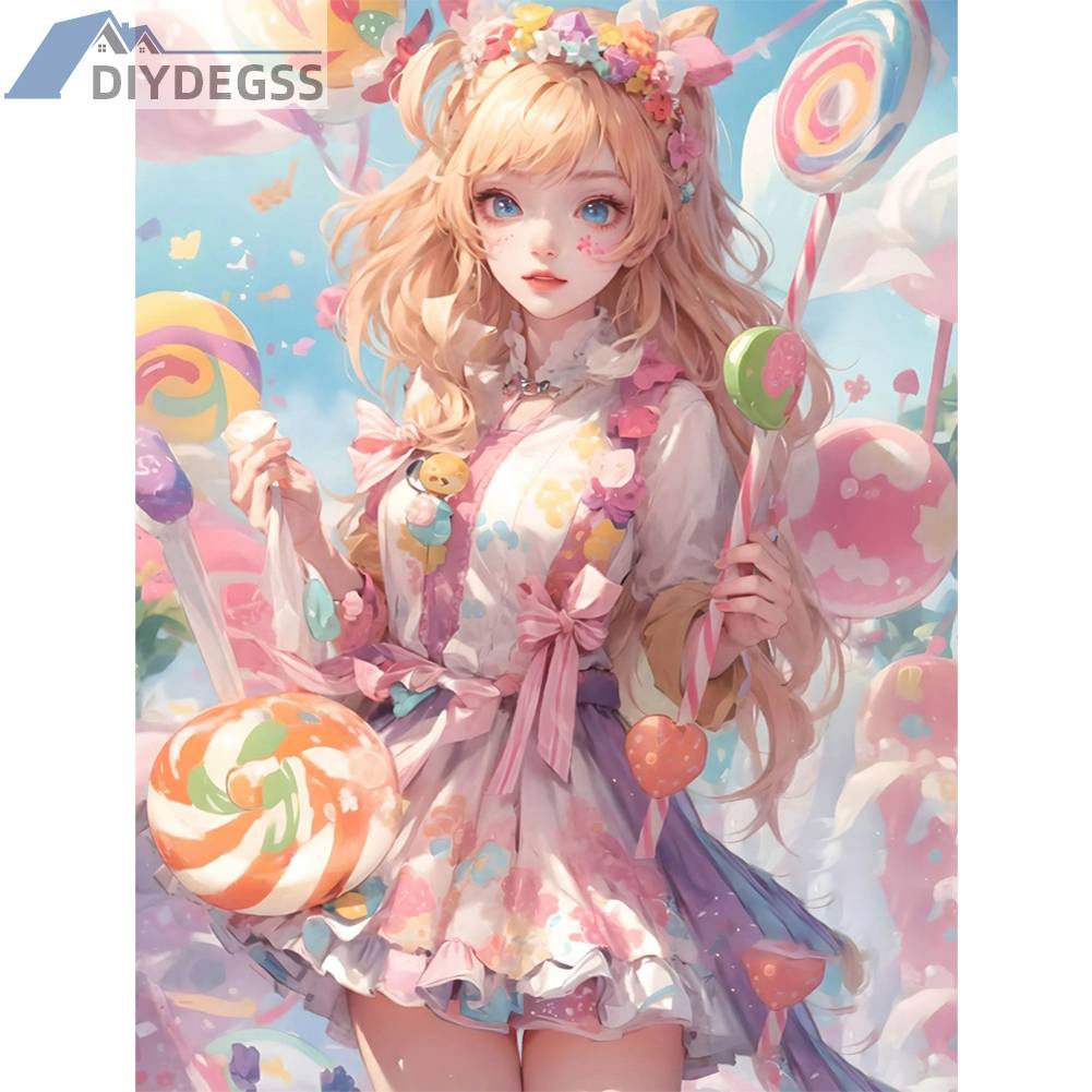 Toàn Bộ Bộ Tranh Thêu Chữ Thập 11CT Bằng cotton Thân Thiện Với Môi Trường Hình Cô Gái