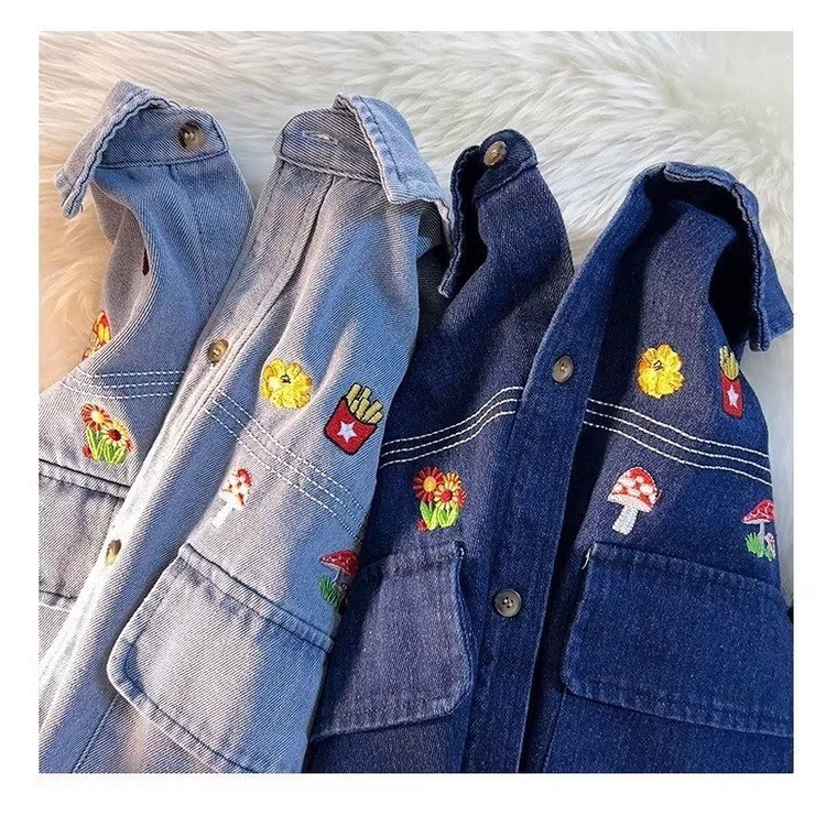 Áo Sơ Mi Tay Ngắn Thêu Họa Tiết Hoạt Hình Phong Cách Retro Mỹ Thời Trang Mùa Hè Cho Nam