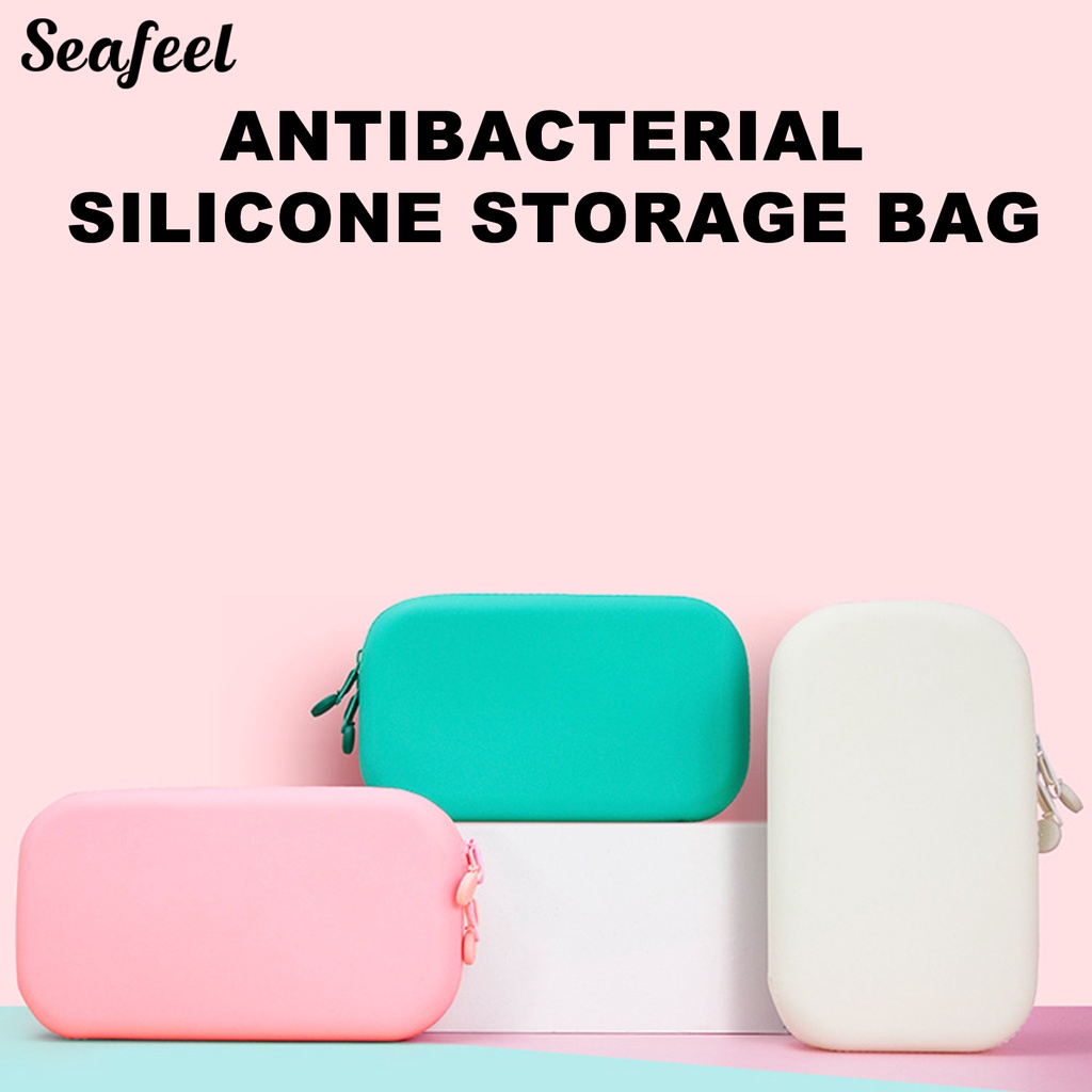 Túi Đựng Bút Bằng Silicon Mềm Màu Trơn Cỡ Lớn