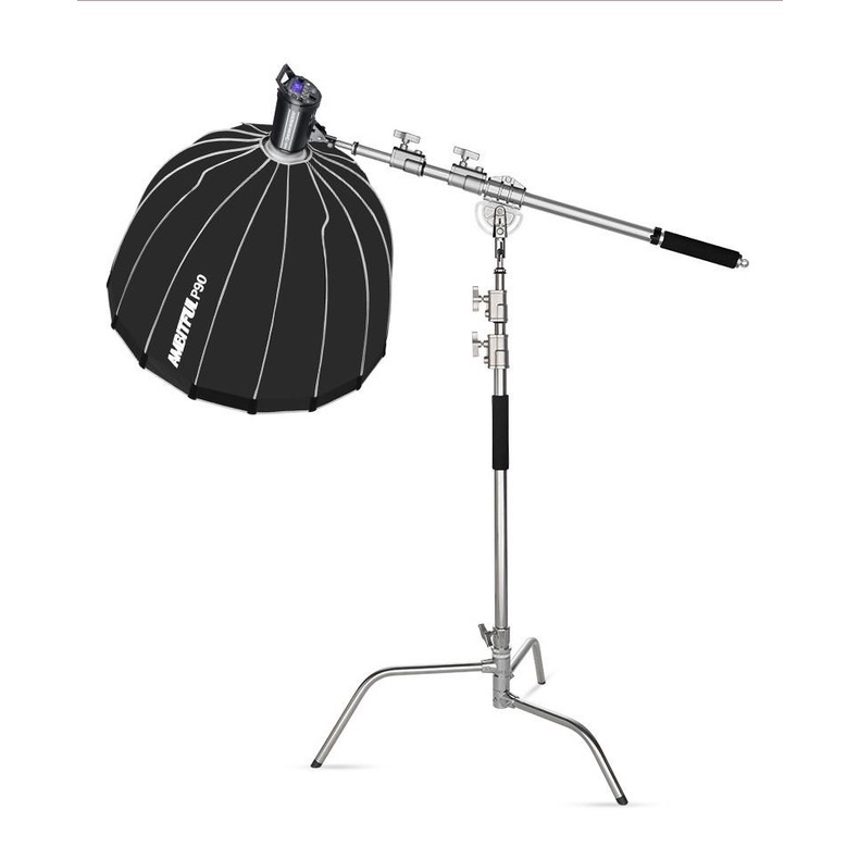 Tay Boom treo đèn INOX MF-01 dùng với các loại đèn Studio chuyên nghiệp