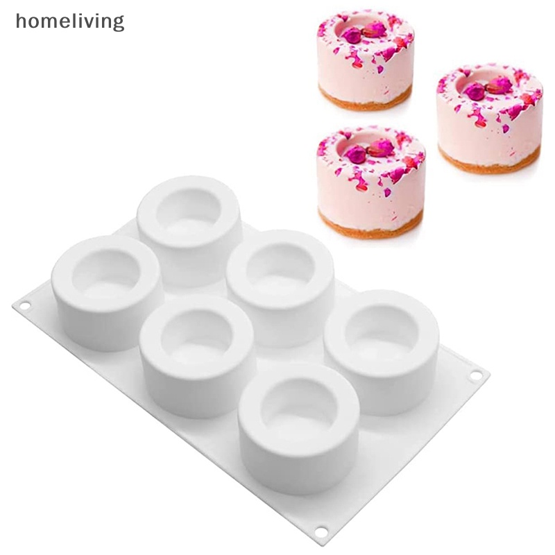 Khuôn Silicon 6 Ngăn Làm Bánh Tráng Miệng Kiểu Pháp Dễ Thương