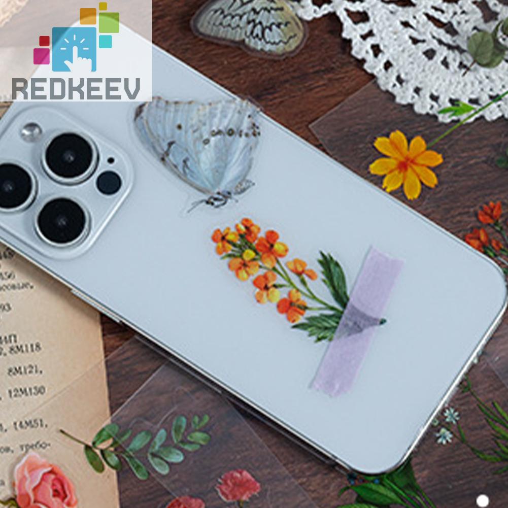 Bộ 20 Sticker Dán Trang Trí Sổ Tay Hình Hoa Nhiều Màu Sắc DIY