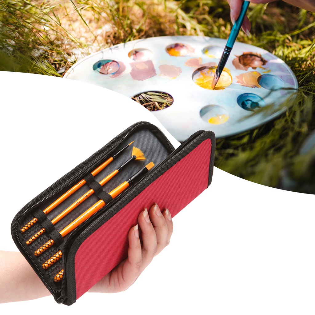 Set 10 Cọ Vẽ Màu Nước Chống Trượt Tay Cầm Dễ Sử Dụng Cho Người Mới Bắt Đầu