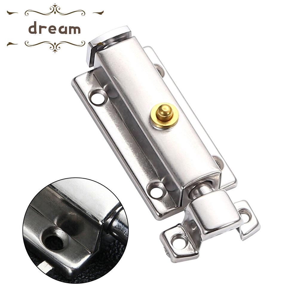 【DREAMLIFE】Self-elastic Latch Bolt Hardware Latch Self-elastic Sliding Stainless Steel