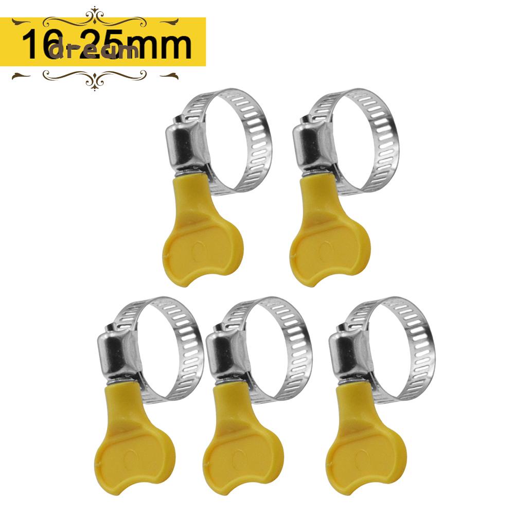 【DREAMLIFE】Hose Clamp 10-38mm Fastening Pipes Gas Leak Waterproof Handle Hand Wriggle