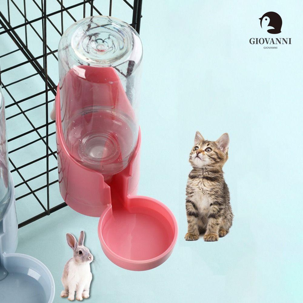 Bình Đựng Nước Bằng Nhựa Trong Suốt Có Móc Treo Tiện Dụng Cho Thú Cưng / Thỏ / Chim Cảnh