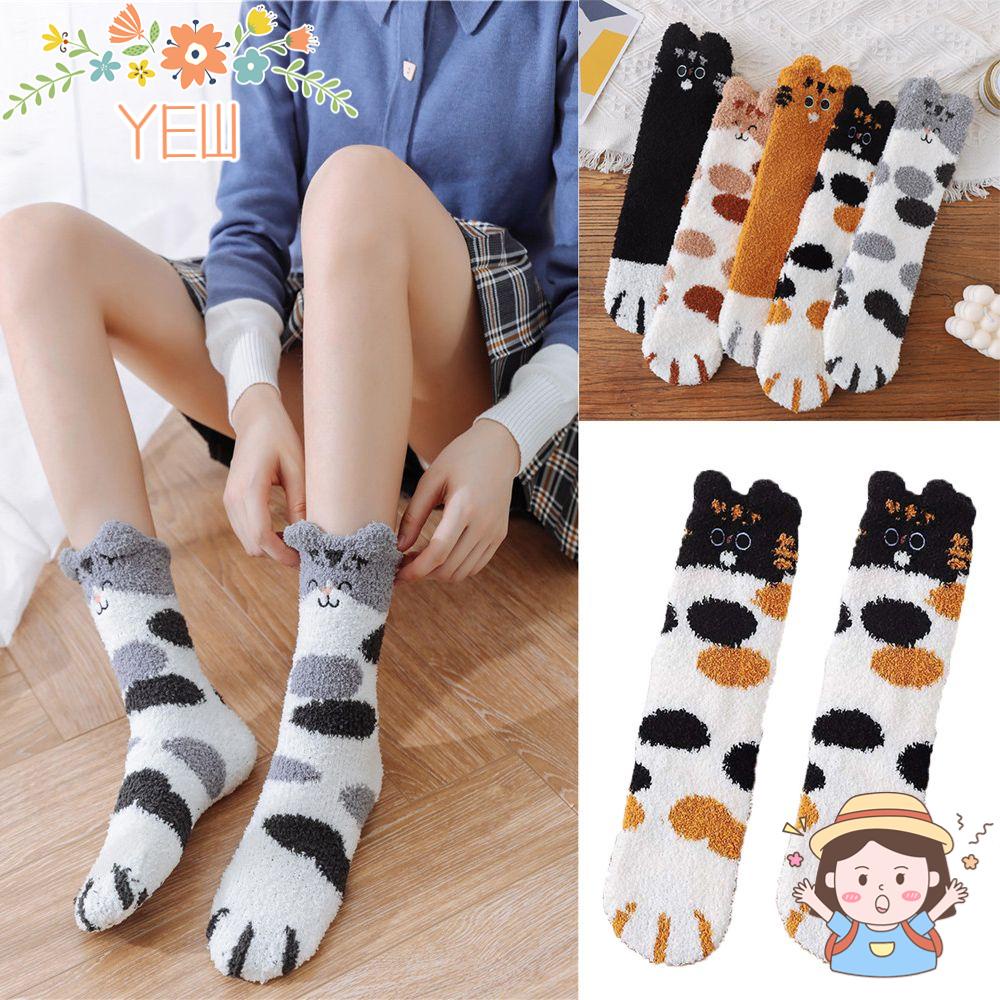 Vớ Nhung San Hô Dày Dặn Ấm Áp Chuyên Dụng Cho Giáng Sinh