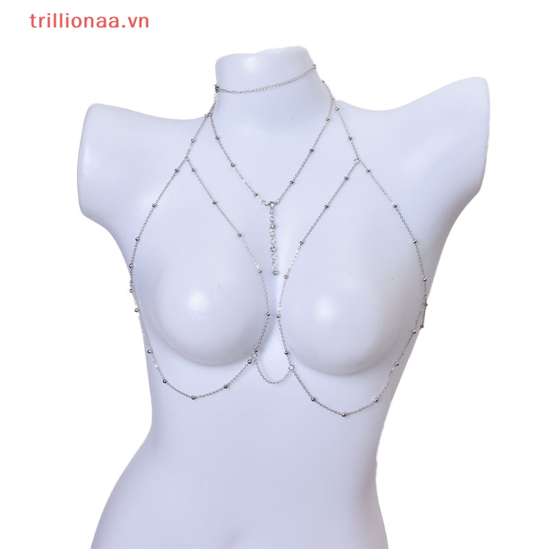 Dây Xích Đeo Cơ Thể Bằng Kim Loại Phong Cách Quyến Rũ Cho Nữ