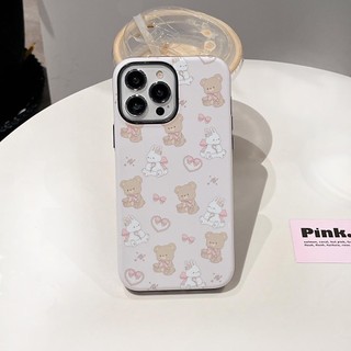 Ốp Điện Thoại Cứng Hình Thỏ Gấu Cho iphone 11 12 12pro 12promax 13 13pro 13promax 14 14pro 14promax 15 15pro 15plus 15promax