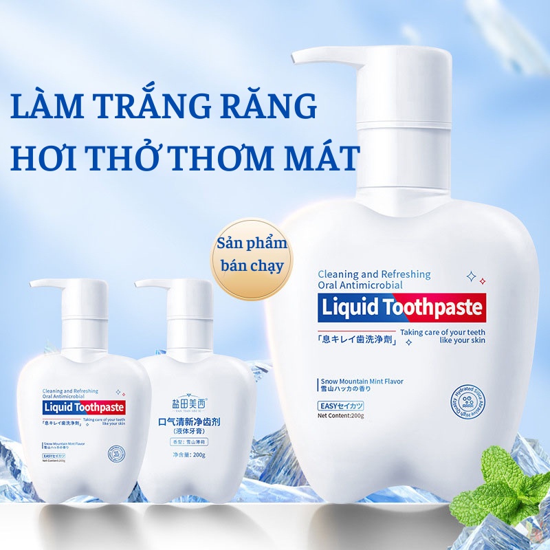 Kem Đánh Răng Yantian Meixi Làm Trắng Răng, Giảm Ố Vàng, Khử Mùi, Loại Bỏ Vi Khuẩn Và Giữ Hơi Thở Thơm Mát