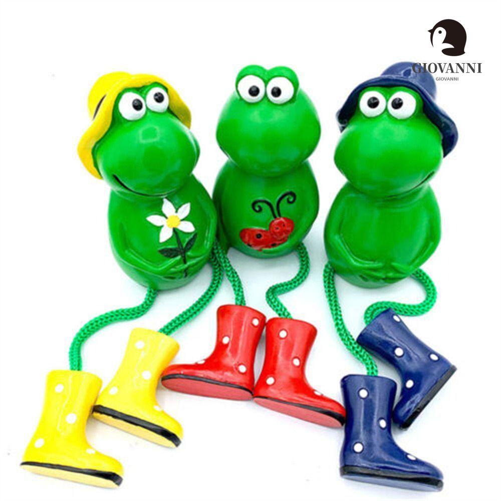 Giovanni Tượng Ếch Chân Nhựa Resin Dễ Thương Điêu Khắc Trang Trí Bàn Làm Vườn