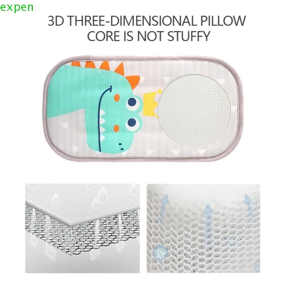 Gối Ngủ Bằng Lụa Lạnh Họa Tiết Dễ Thương Dành Cho Bé Sơ Sinh