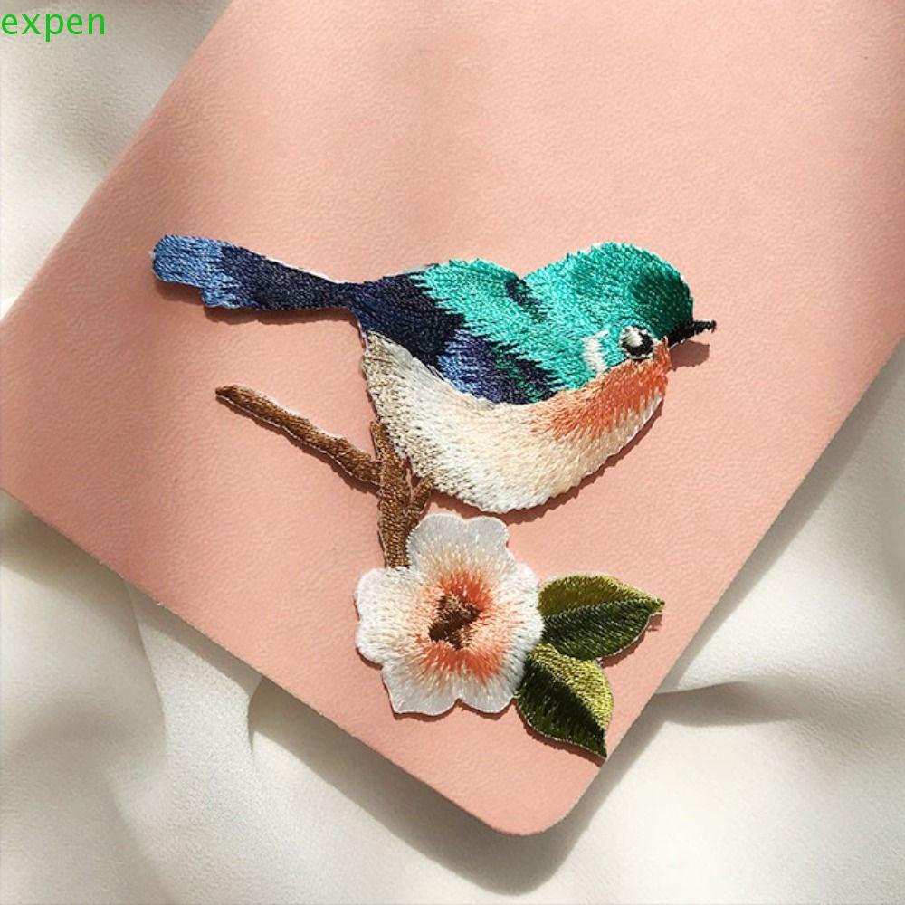 Miếng Vá Quần Áo Thêu Hình Chim Dễ Thương Đa Năng