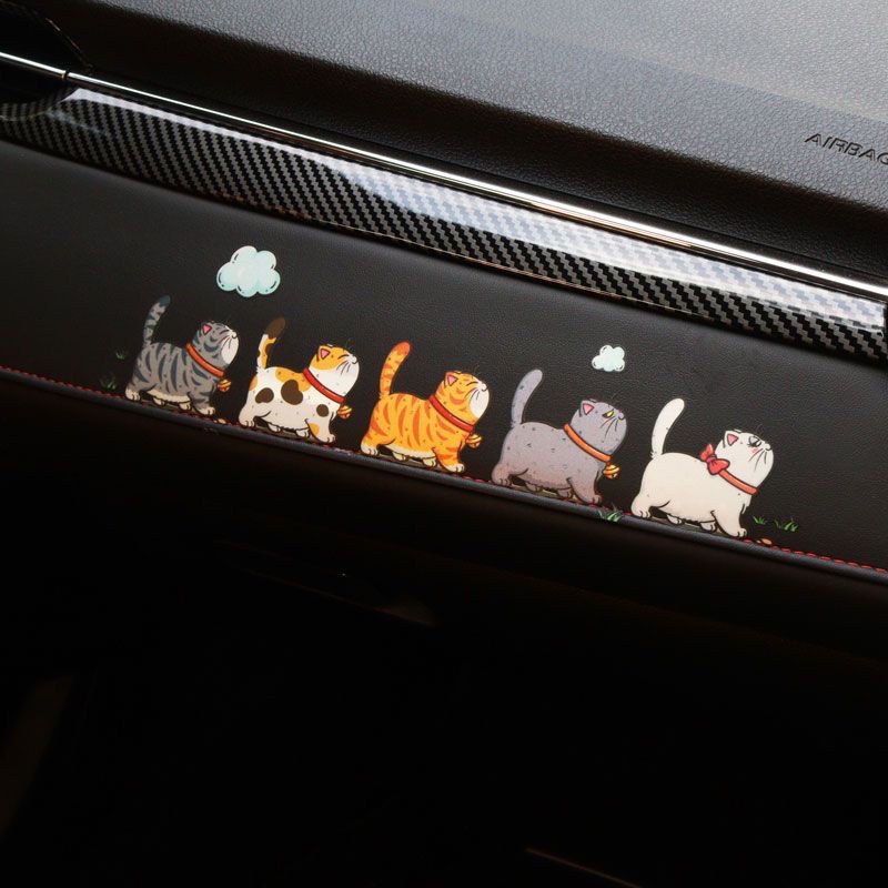 Xe sáng tạo pet cat car stickers body scratch stickers phản quang chống thấm nước xe máy trang trí xe điện