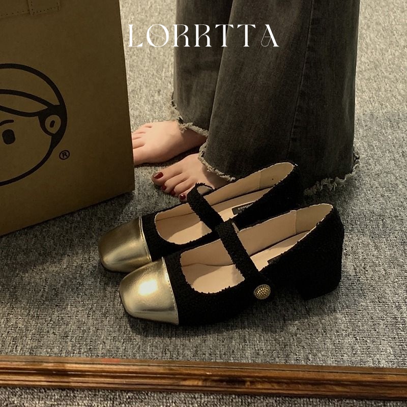 LORRTTA giày cao gót nữ giày nữ bít mũi đính tinh thể 2023NEW HOTSALE  071504