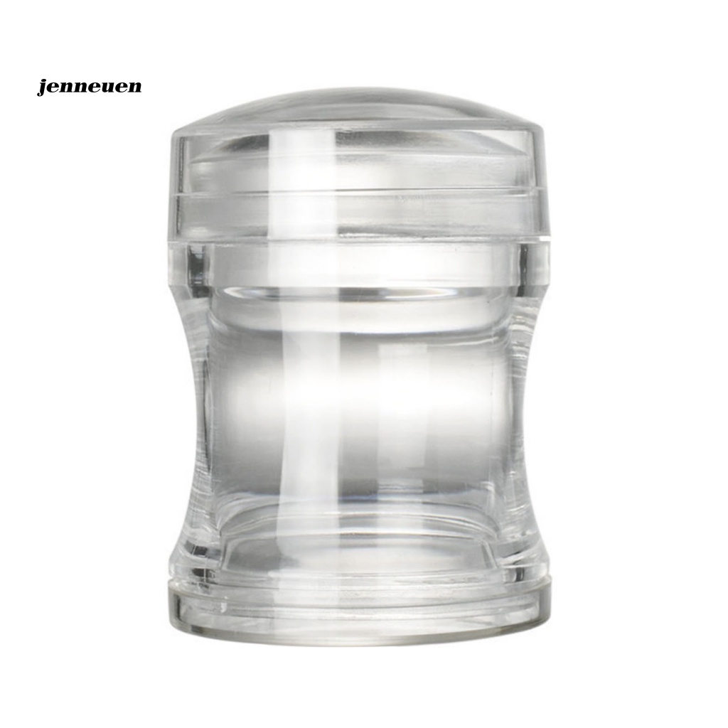 Dụng Cụ Đóng Dấu Trang Trí Móng Tay Bằng Silicon Trong Suốt Đầu Đơn Tiện Dụng