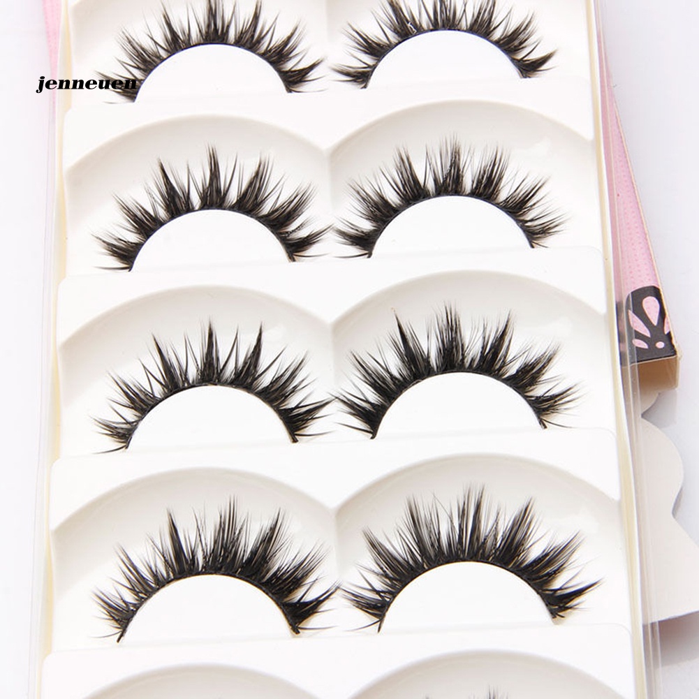 Bộ 5 Cặp Lông Mi Giả Mềm Mại Dài Và Dày Tự Nhiên