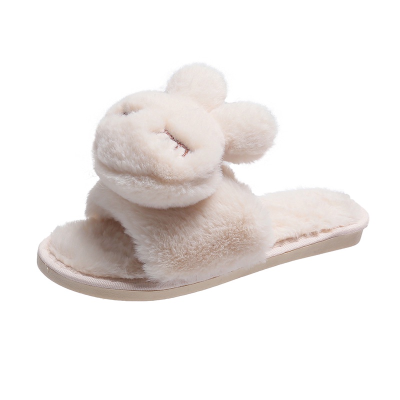 Dép Bông Đi Trong Nhà Hình Thỏ Dễ Thương Cho Bé Gái