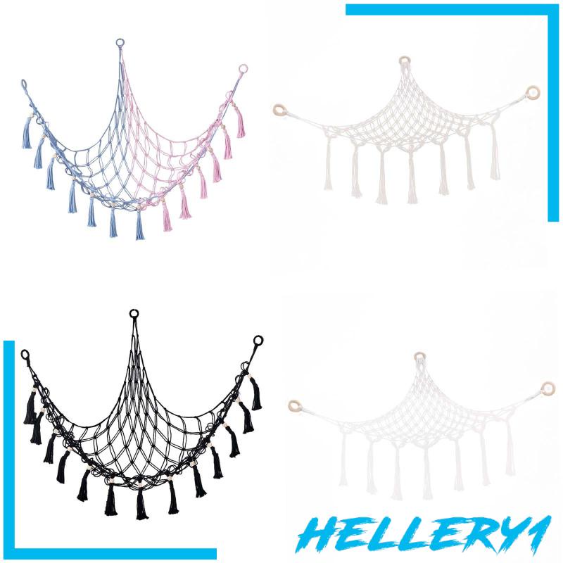 Võng Lưới Đựng Đồ Chơi Thú Nhồi Bông Phong Cách Boho Macrame Sắp Xếp Gọn Gàng Cho Bé Trai Và Bé Gái