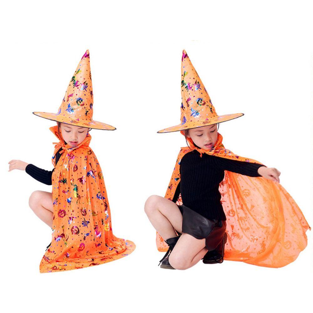 Taylor1 Áo Choàng Hóa Trang Phù Thủy Có Nón Đính Kim Sa Ngôi Sao Vui Nhộn Cho Bé Trai Dịp halloween