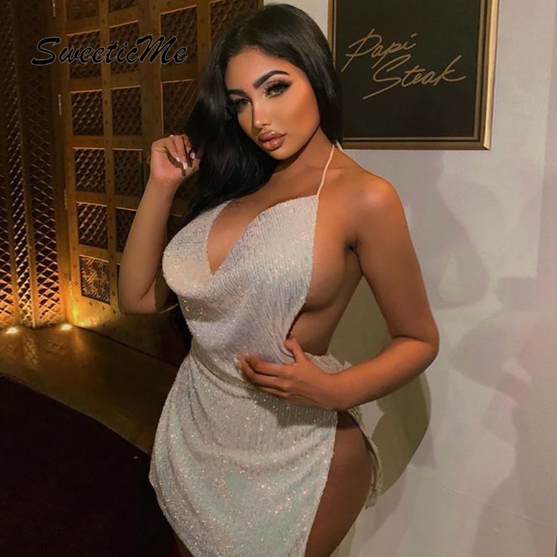 Đầm Mini Dáng Ôm Màu Trơn Thời Trang 2023 Quyến Rũ Cho Nữ