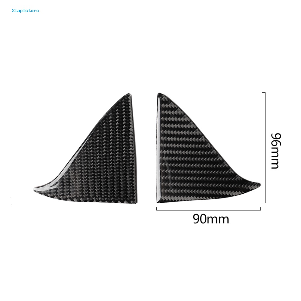 Bộ 2 Miếng Dán Trang Trí Cửa Sổ Xe Hơi Mazda 3 Axela Bằng Sợi Carbon