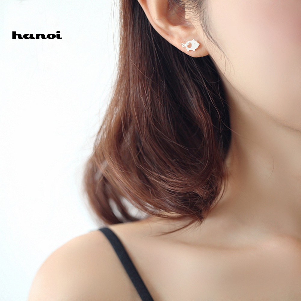 Khuyên Tai Hình Heo Hoạt Hình Xinh Xắn Dành Cho Nữ