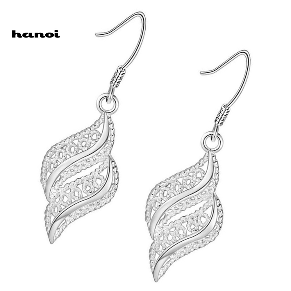 Đôi Khuyên Tai Kim Loại Thiết Kế Vintage Cho Nữ