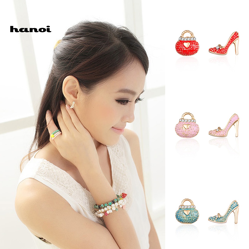 Khuyên Tai Hình Túi Xách Và Giày Cao Gót Thời Trang Dành Cho Nữ
