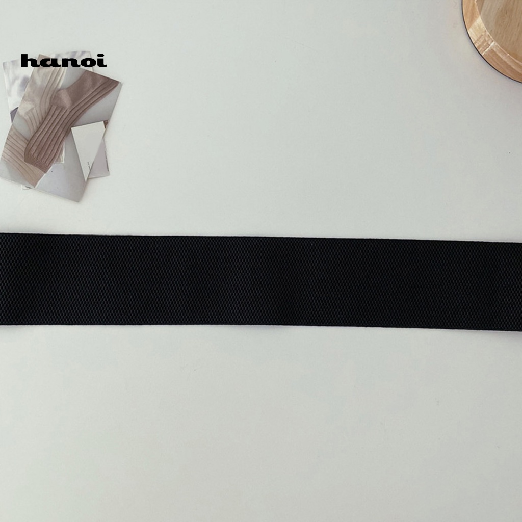 Thắt Lưng Giả Da Bản Rộng Co Giãn Chống Trượt Màu Tương Phản Thời Trang Cho Nữ