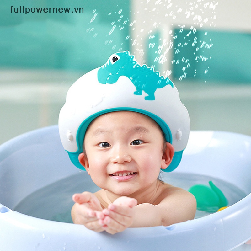 Toàn Bộ Mũ Gội Đầu Bảo Vệ Tai Chống Thấm Nước Hình Khủng Long Bằng Silicon Cho Bé vn