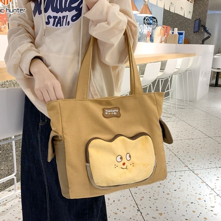 Arctic Hunter Túi Tote Đeo Vai Sức Chứa Lớn Màu Sắc Dễ Thương Cho Nữ