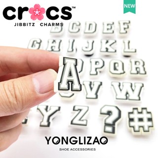 Charm cross jibbitz Khóa Trang Trí Lỗ Giày Dép Dòng Chữ Cái A-Z DIY Vui Nhộn Thời Trang sticker dép cross