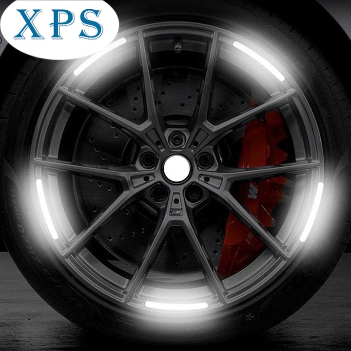 Set 20 Miếng Dán Phản Quang Cảnh Báo An Toàn Trang Trí Bánh Xe Hơi / Xe Máy