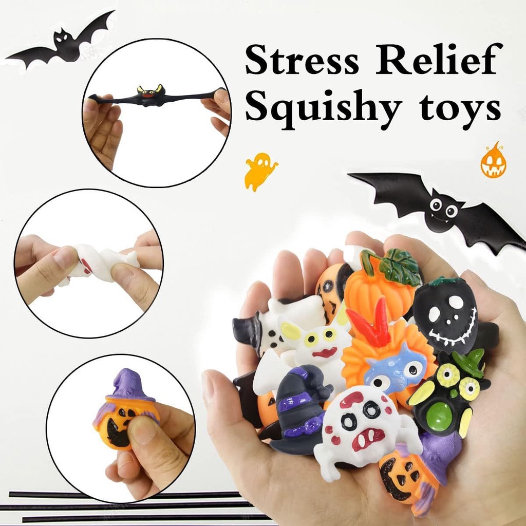 Đồ Chơi Hình Đầu Lâu / Bí Ngô / Ma Cà Rồng Mini Bằng Resin Dễ Thương Trang Trí Halloween