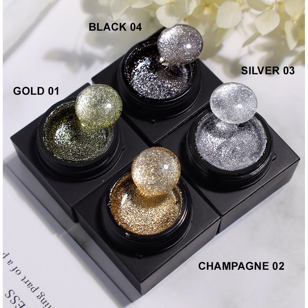 Gel vẽ nhũ siêu sáng Shiny Monja