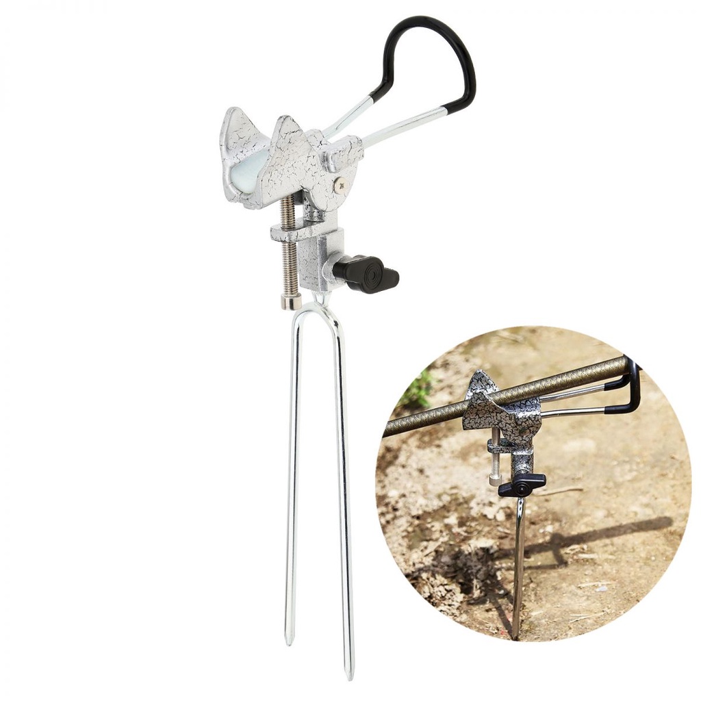 Giá Đỡ Cần Câu Cá Bằng Kim Loại Toàn Thân Xoay 360 Độ Chống Trượt Có Thể Điều Chỉnh