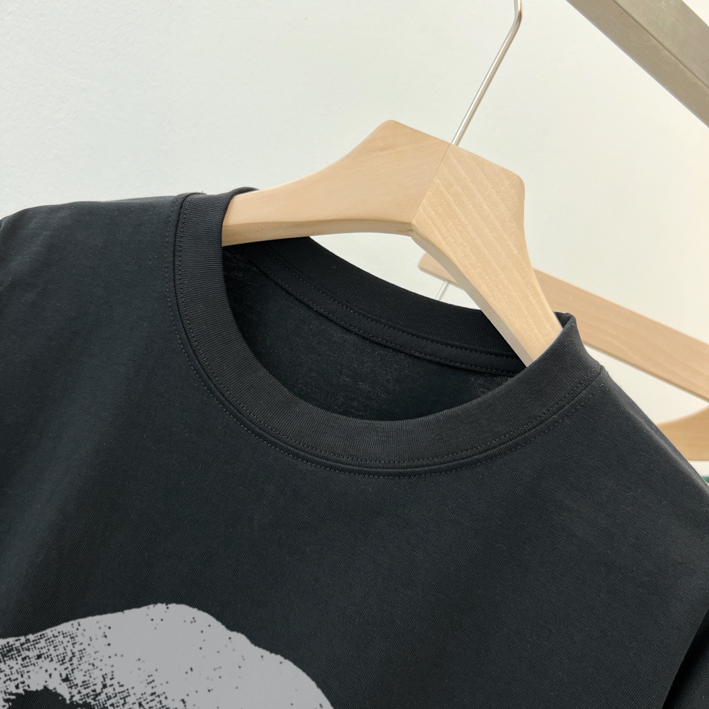 Áo Thun Đen Tay Ngắn Dáng Rộng In Họa Tiết Hoạt Hình Chú Chó Dễ Thương Phong Cách Hàn Quốc Thời Trang Mùa Hè Cho