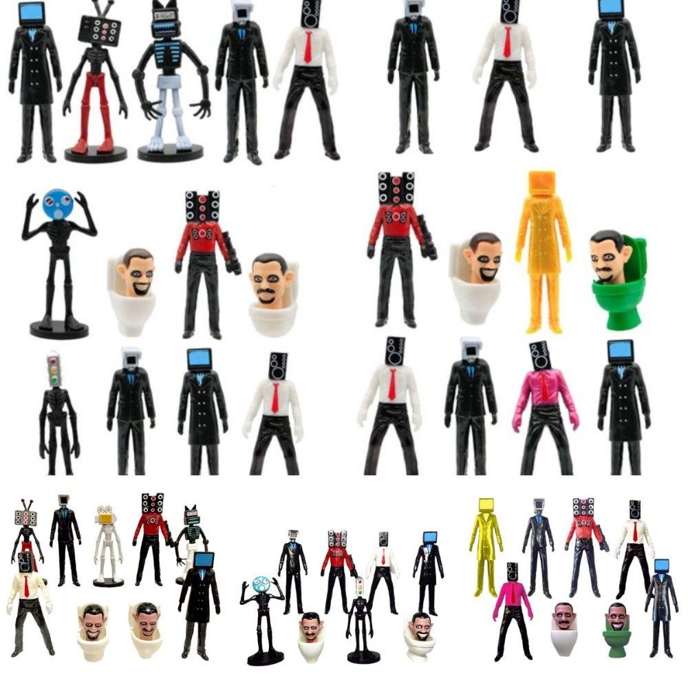 Shanhai Mô Hình Đồ Chơi toilet man skibidi Bằng pvc