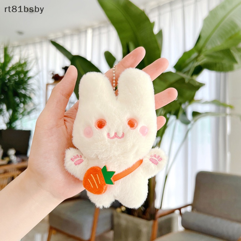 Móc Khóa Thỏ Nhồi Bông Mềm Mại Dễ Thương Dùng Trang Trí