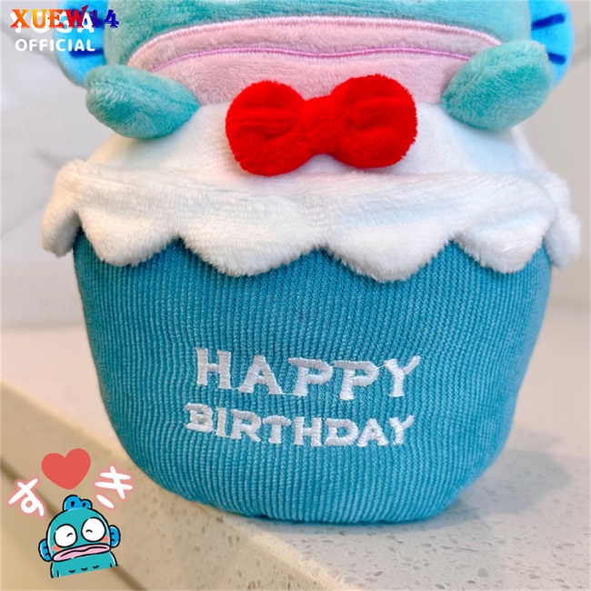 Ng birthday cake series búp bê sang trọng anime hangyodon plushie toy with birthday song đồ chơi sang trọng cho người hâm mộ quà tặng