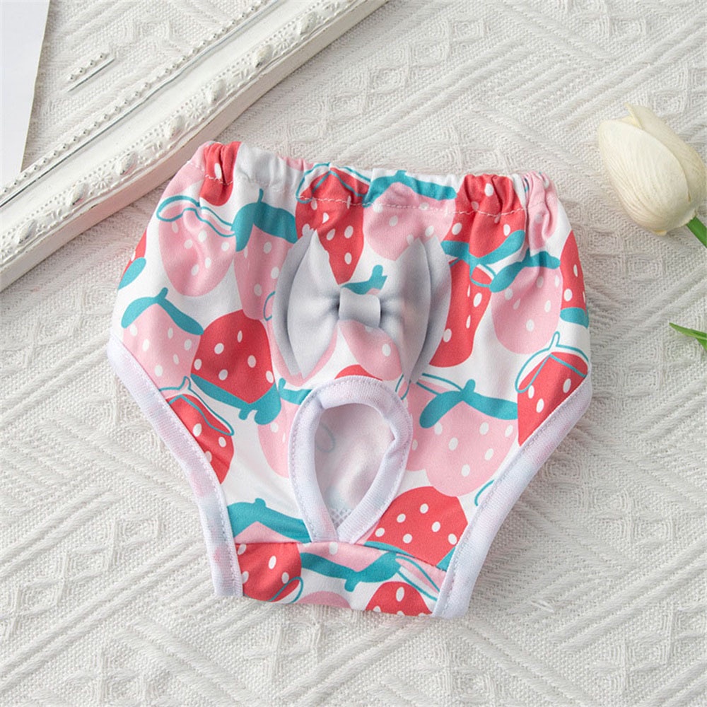 Quần Tã Co Giãn Thoáng Khí In Họa Tiết Hoa Dễ Thương Tiện Dụng Cho Cún Cưng